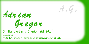 adrian gregor business card